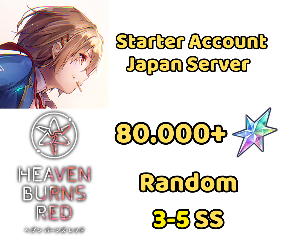 [JP] 80.000+ Gem Heaven Burns Red Starter Account